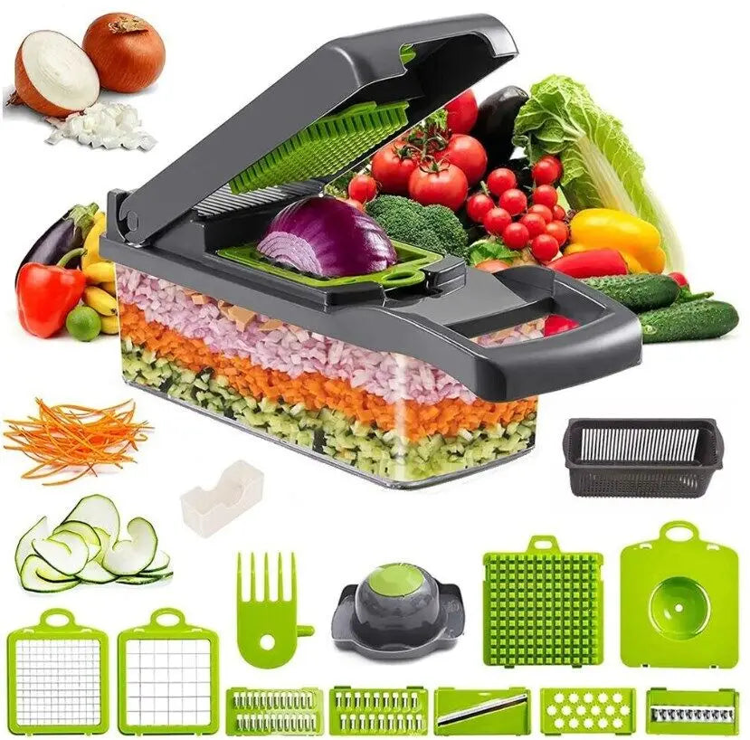 16-in-1 Vegetable Chopper and Salad Slicer