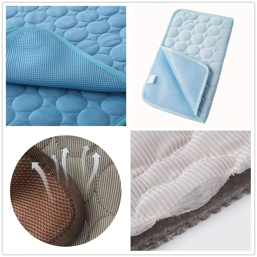 Zyvomart Extra-Large Dog Cooling Mat - Summer Pet Ice Pad & Durable Sofa Blanket