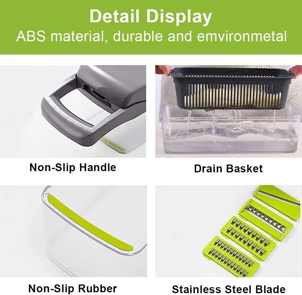 16-in-1 Vegetable Chopper and Salad Slicer