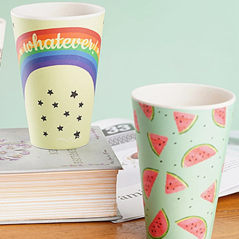 Eco-Friendly Reusable Bamboo Travel Cup with Lid 470ML