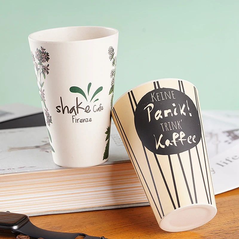 Eco-Friendly Reusable Bamboo Travel Cup with Lid 470ML