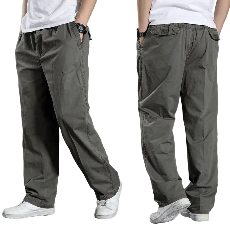 Zyvomart Men's Cotton Cargo Pants Large Size Casual Work Wear Climbing Joggers
