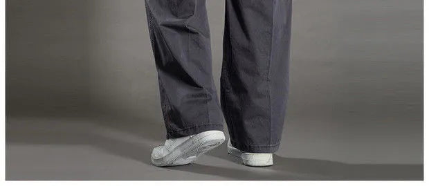 Zyvomart Men's Cotton Cargo Pants Large Size Casual Work Wear Climbing Joggers