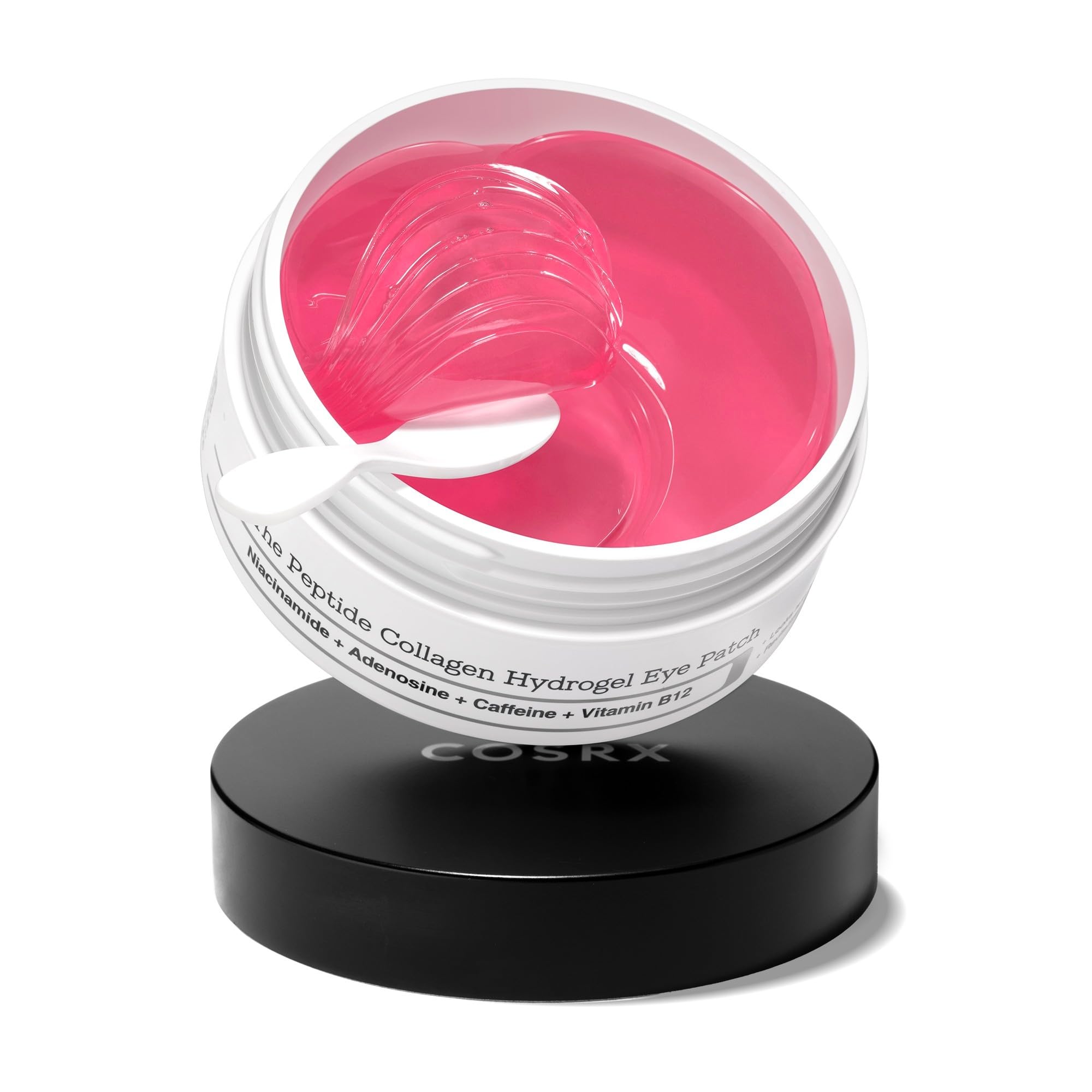 COSRX Pink Peptide Collagen Hydrogel Eye Patches 60pcs - Firming Under Eye Mask for Dark Circles & Puffy Bags