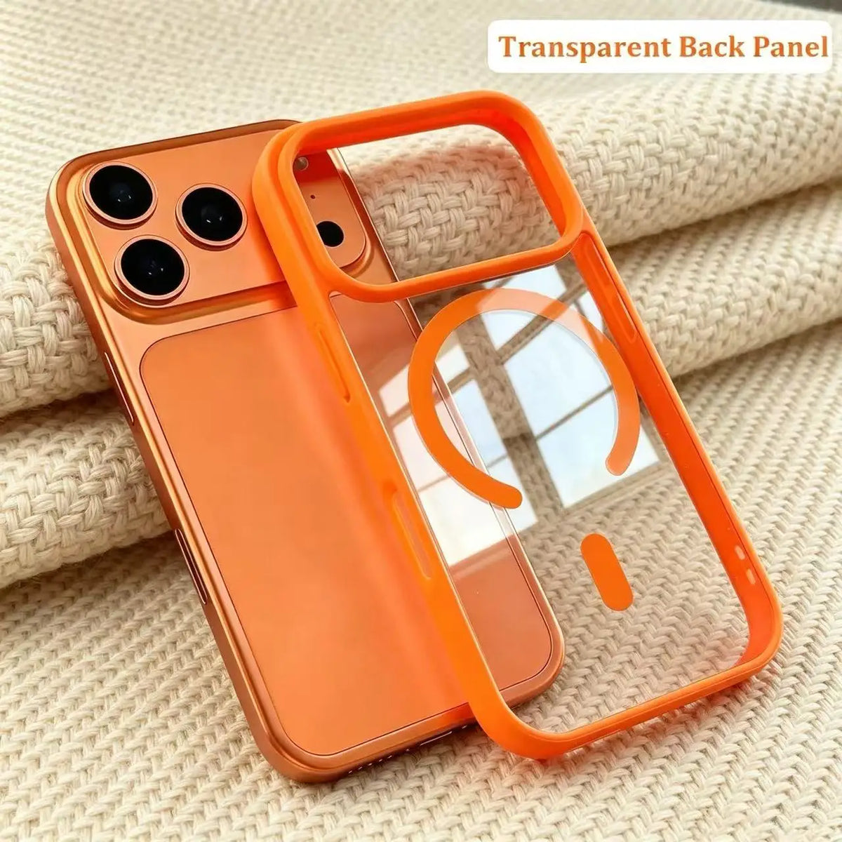 Luxury Transparent Magnetic Case for iPhone 11-17 Pro Max