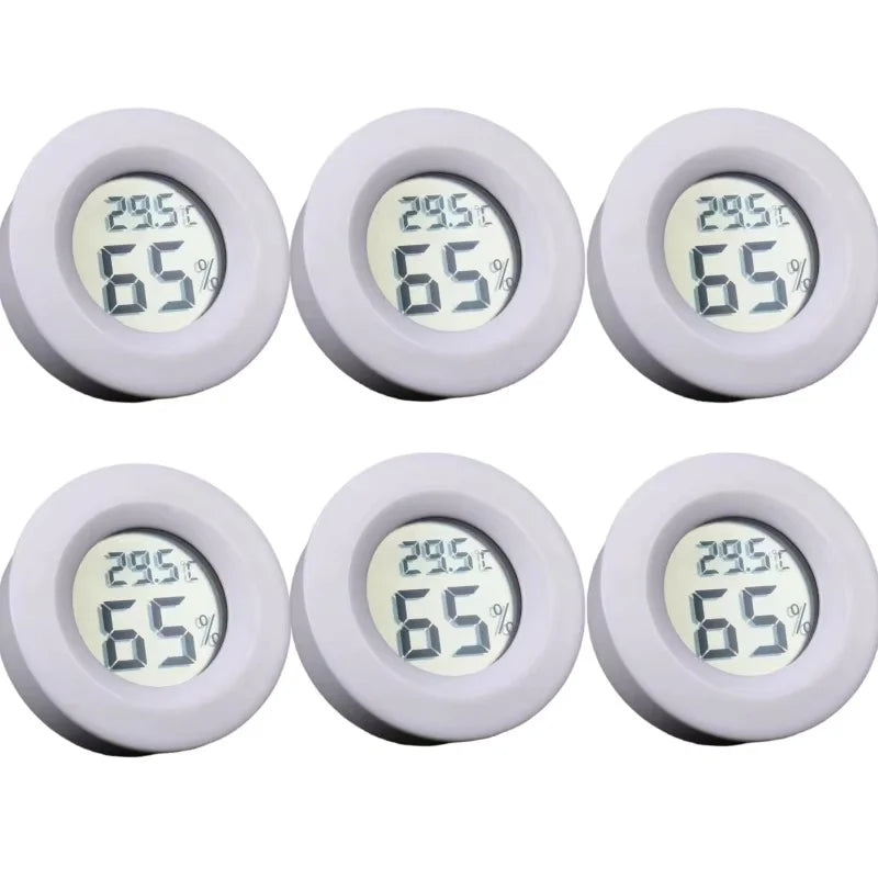 Mini Round Digital Hygrometer Thermometer with LCD Display
