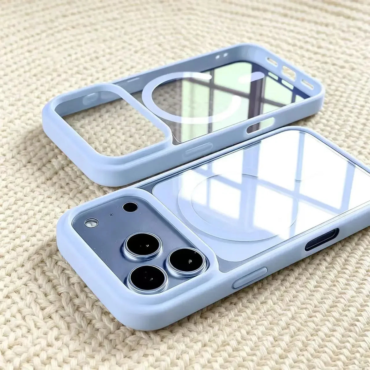 Luxury Transparent Magnetic Case for iPhone 11-17 Pro Max