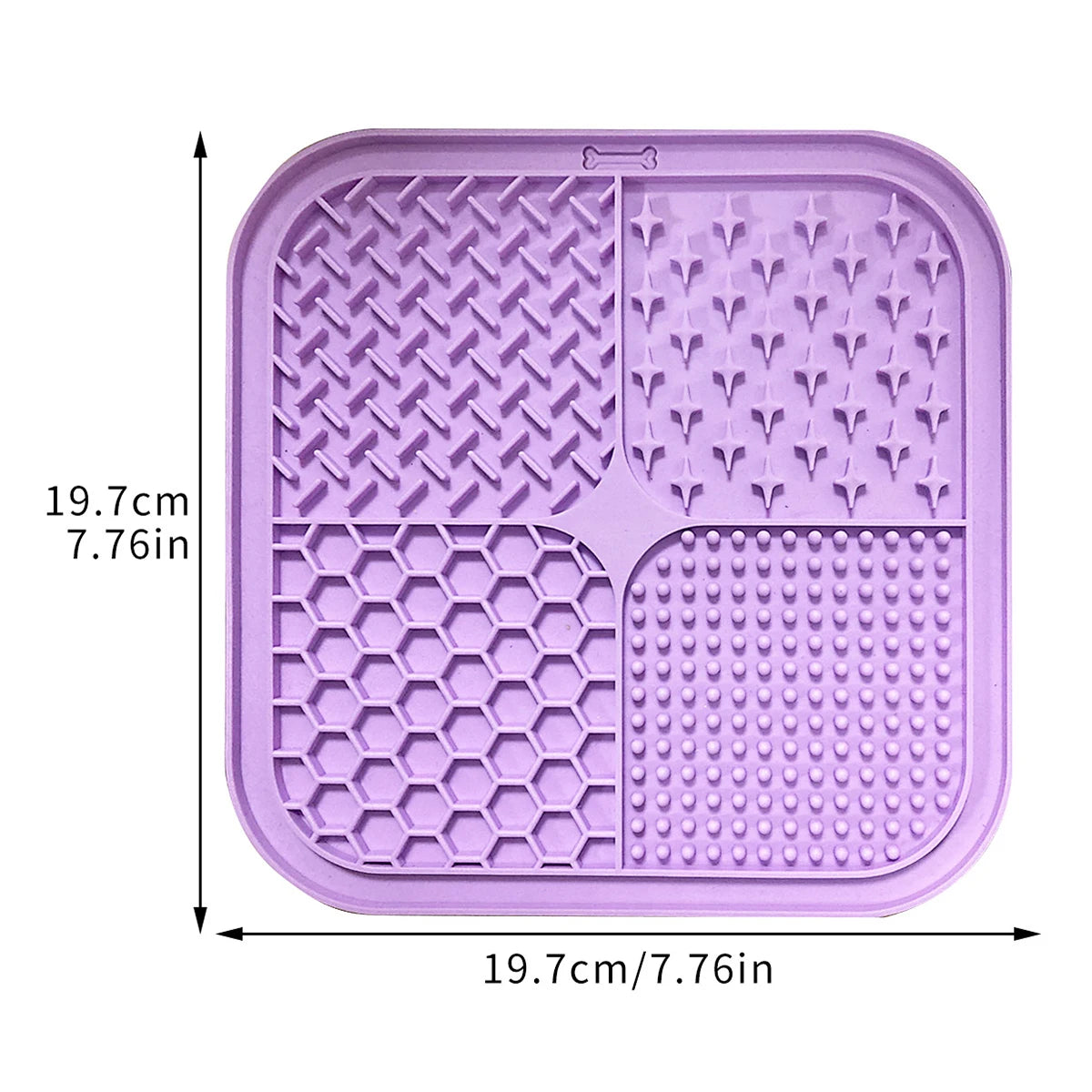 Zyvomart 1PC Silicone Pet Lick Mat Slow Feeder Pad with Suction Cups