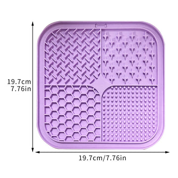 Zyvomart 1PC Silicone Pet Lick Mat Slow Feeder Pad with Suction Cups