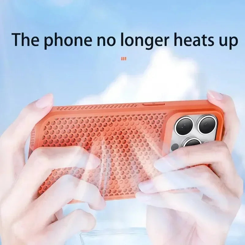 Cooling Heat Dissipation Magnetic Case for iPhone 11-17 Pro Max