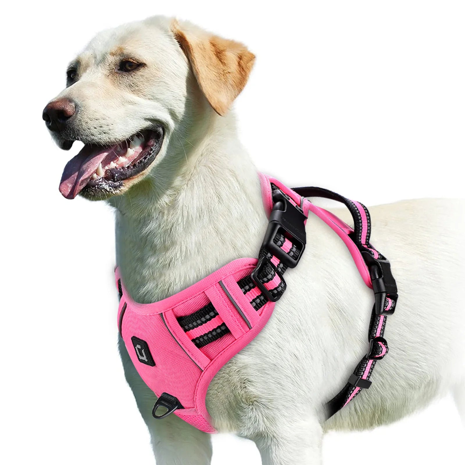 Zyvomart No Pull Adjustable Soft Padded Dog Harness Vest with Control Handle