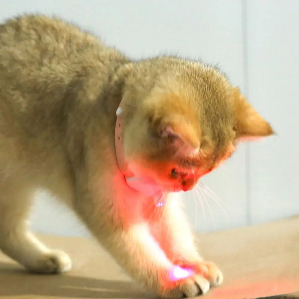 Zyvomart Smart Interactive Laser Cat-Teasing Collar - Anxiety Relief LED Infrared Toy