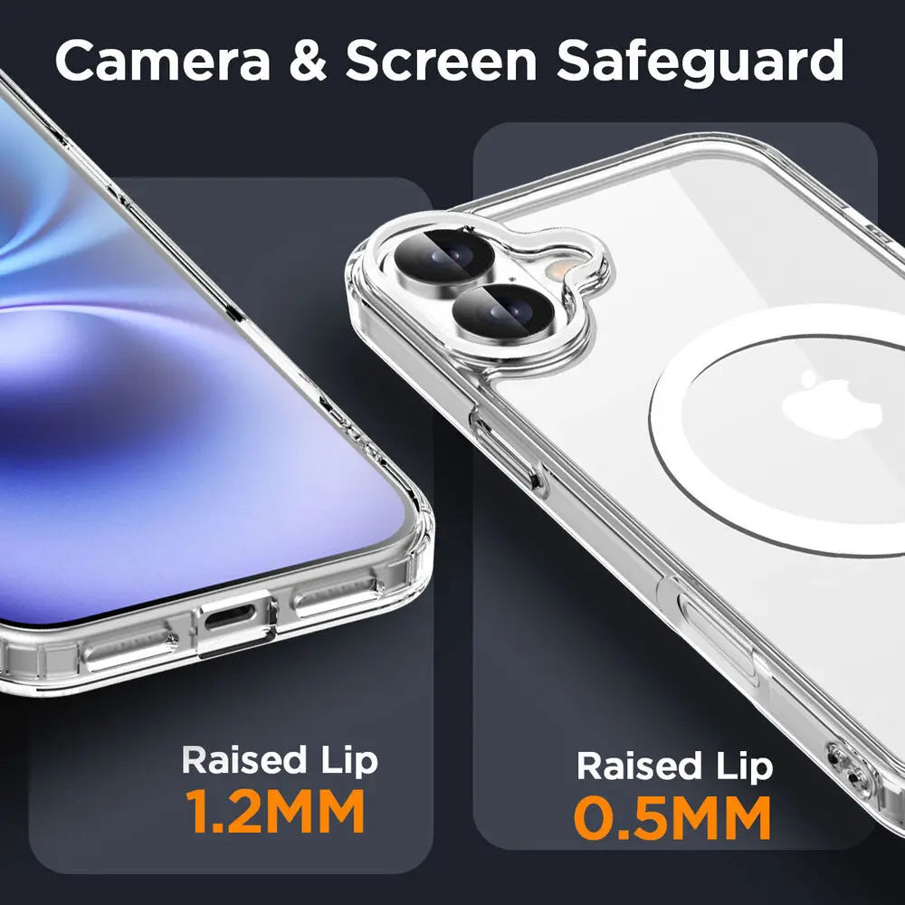 Zyvomart Premium Crystal-Clear Magnetic Silicone Case for iPhone
