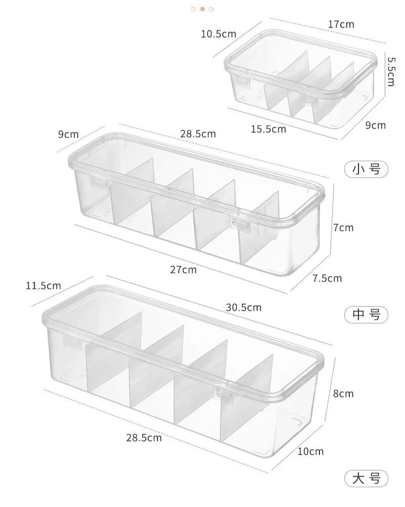 Zyvomart Transparent Data Cable Organizer Box Dustproof Desk Clutter Case
