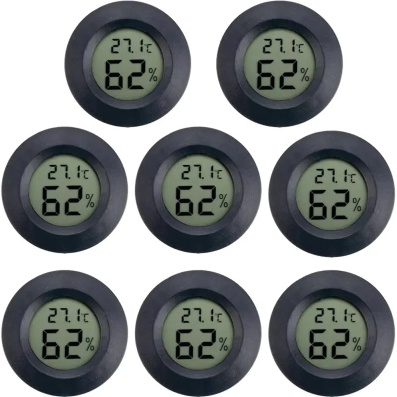 Mini Round Digital Hygrometer Thermometer with LCD Display