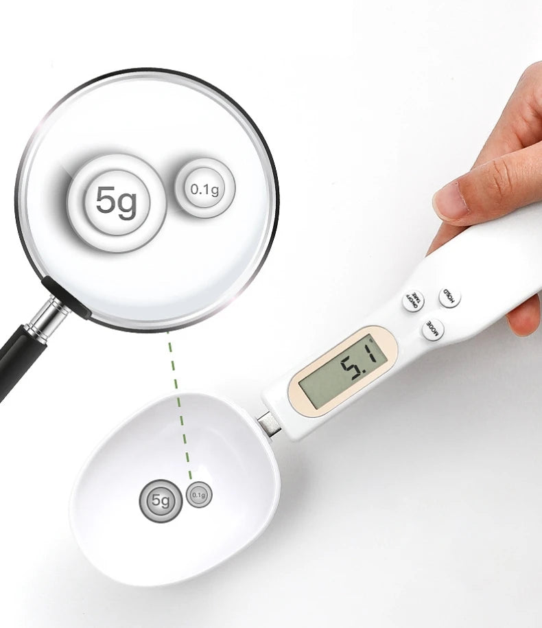Digital Electronic Kitchen Weighing Spoon Scale with LCD Display for Coffee and Food Measurement