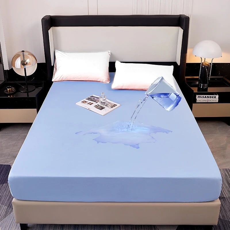 Waterproof Fitted Mattress Protector Soft Breathable Bedding Cover
