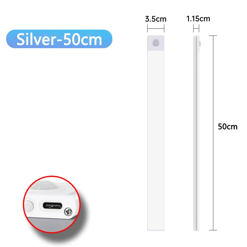 Wireless Motion Sensor LED Night Light and Rechargeable Under Cabinet Lamp