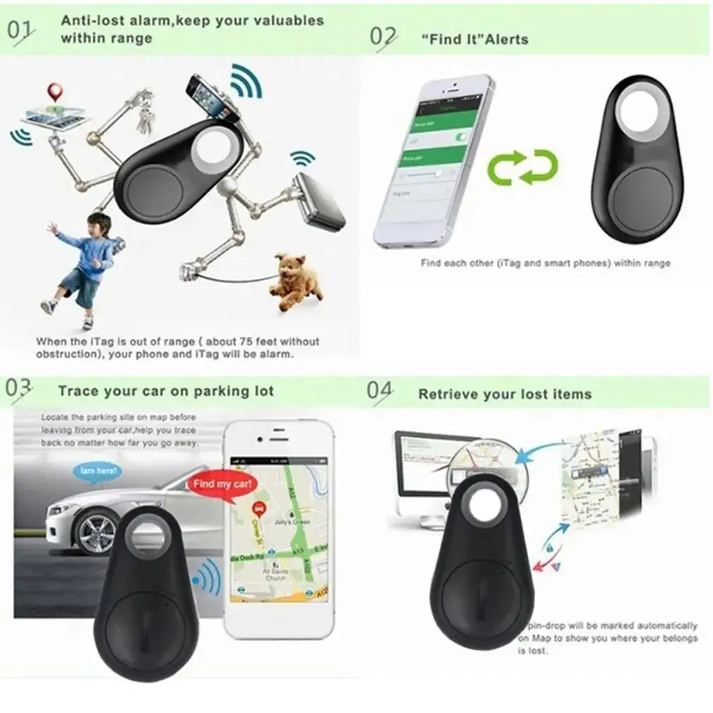 Wireless Mini Bluetooth GPS Tracker and Anti-Lost Smart TagIndoor Weather Station