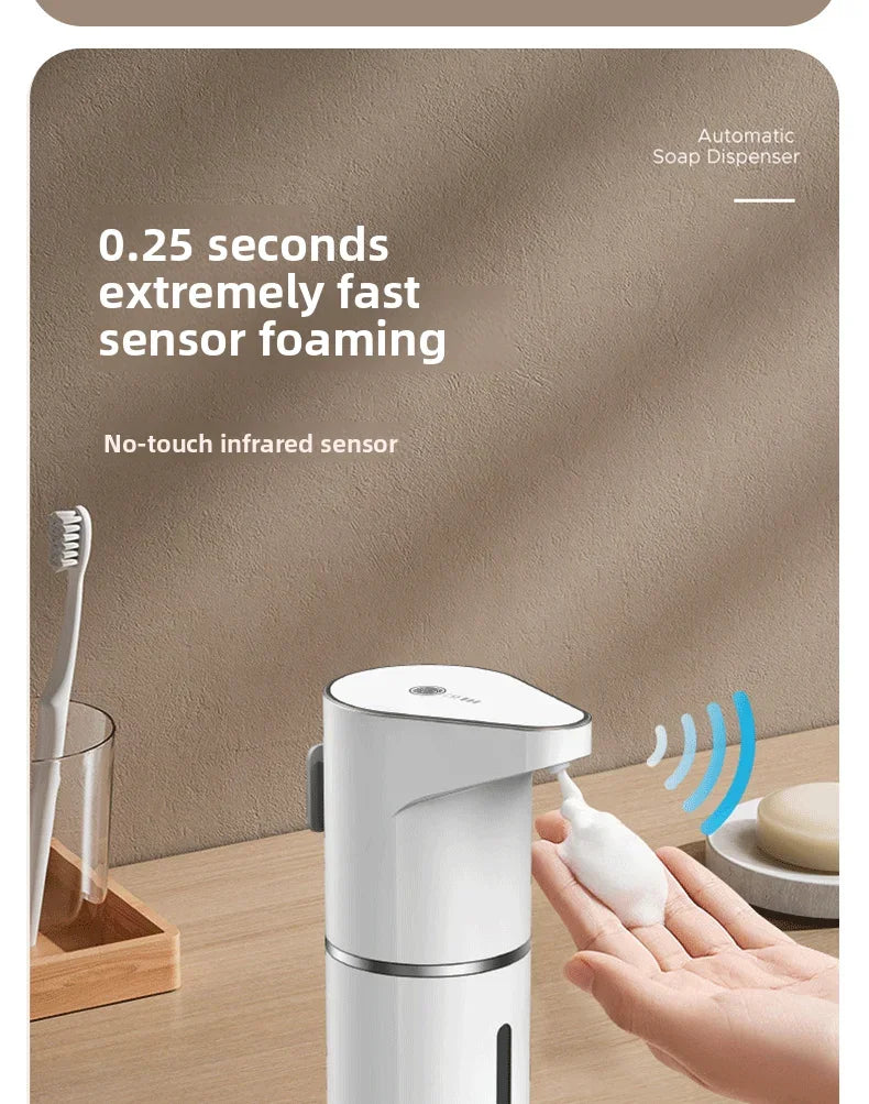 Automatic Foam Soap Dispenser with USB Charging and Smart Sensor for Bathroom