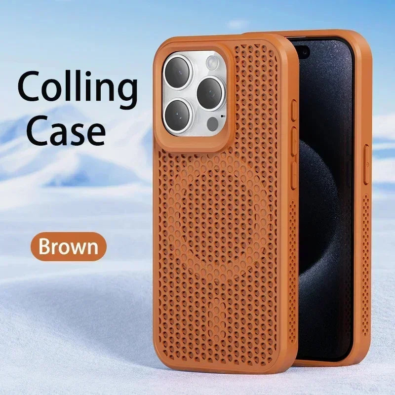 Cooling Heat Dissipation Magnetic Case for iPhone 11-17 Pro Max
