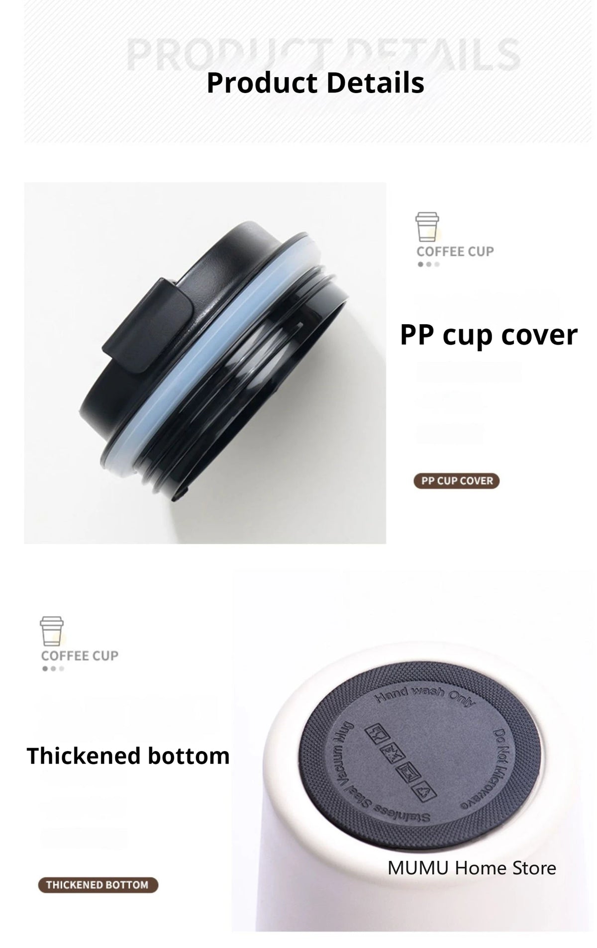 Insulated Stainless Steel Travel Coffee Mug and Car Tumbler