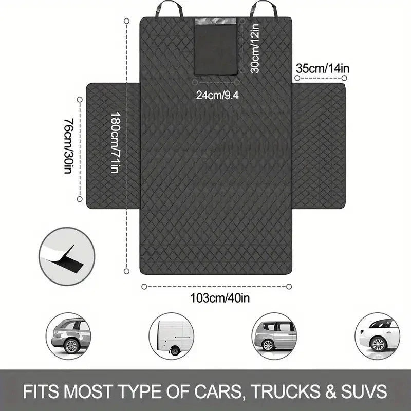 Zyvomart Wear-Resistant Dog Car Seat Cover Waterproof Vehicle Liner for SUV