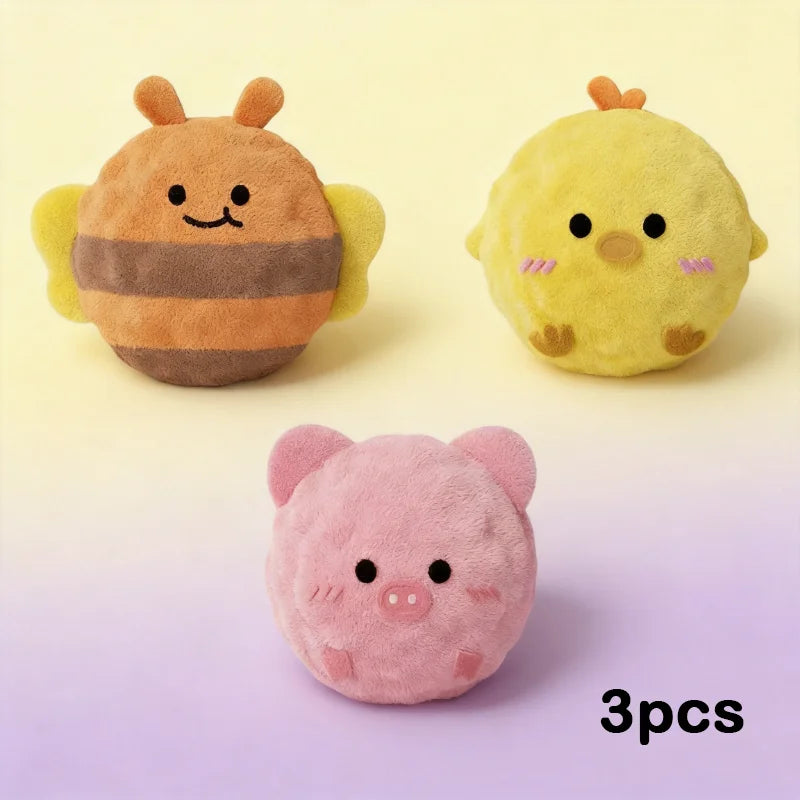 Zyvomart Interactive Squeaky Spiky TPR Dog Ball Toy Durable Puppy Chew Toy