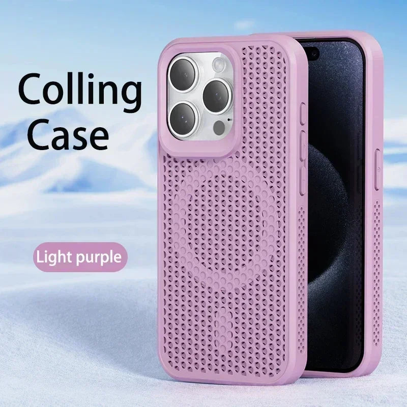 Cooling Heat Dissipation Magnetic Case for iPhone 11-17 Pro Max