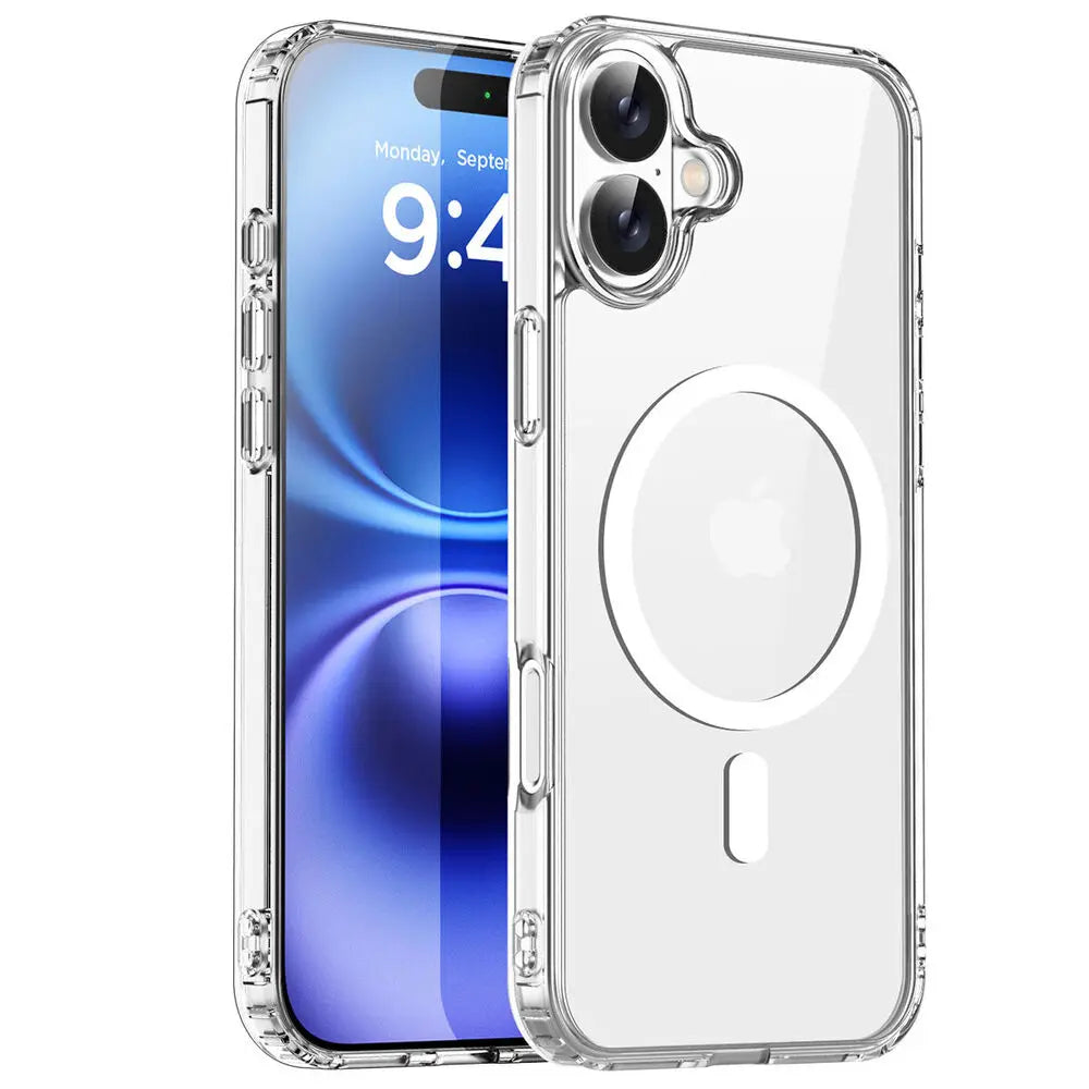 Zyvomart Premium Crystal-Clear Magnetic Silicone Case for iPhone