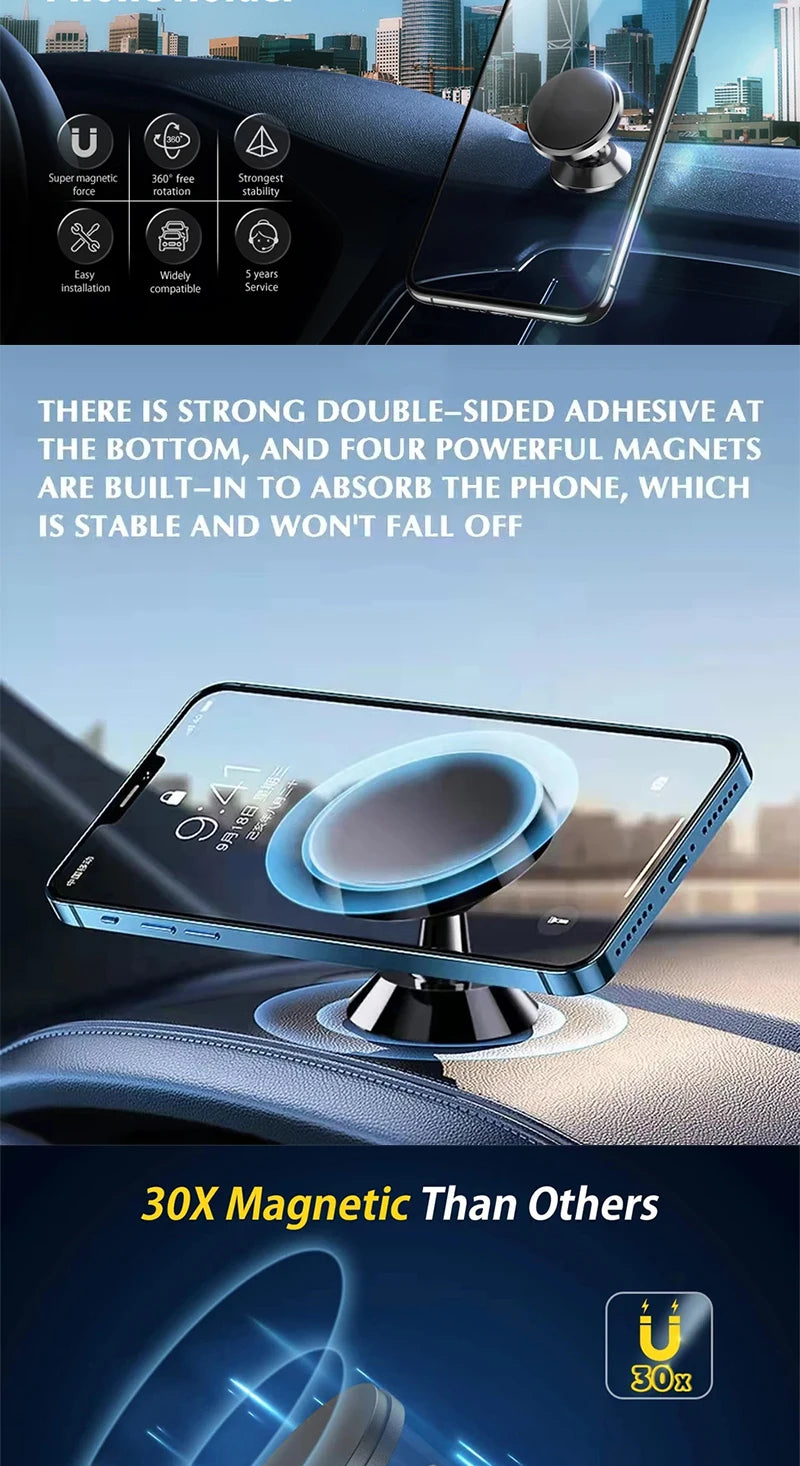 Zyvomart Universal Magnetic Car Phone Holder Dashboard Mount GPS Stand