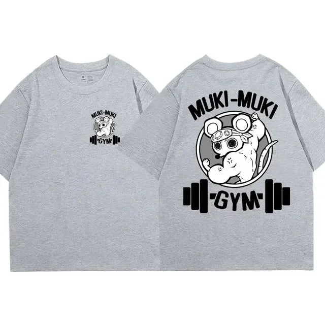 Zyvomart Anime Demon Slayer Uzui Tengen Muki Muki Gym Oversized T-Shirt