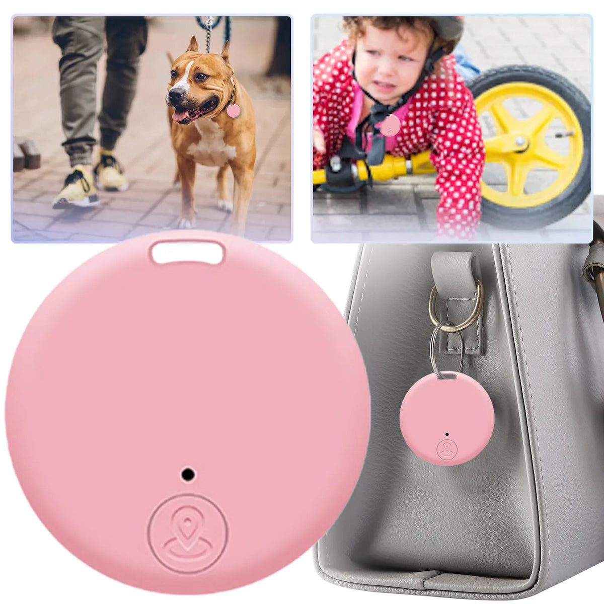 Zyvomart Mini Bluetooth Anti-Lost GPS Locator Smart Tag Key Finder & Pet Tracker