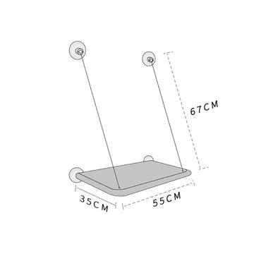 Zyvomart 20KG Heavy-Duty Hanging Cat Hammock - Comfortable Sunny Window Seat Mount Bed