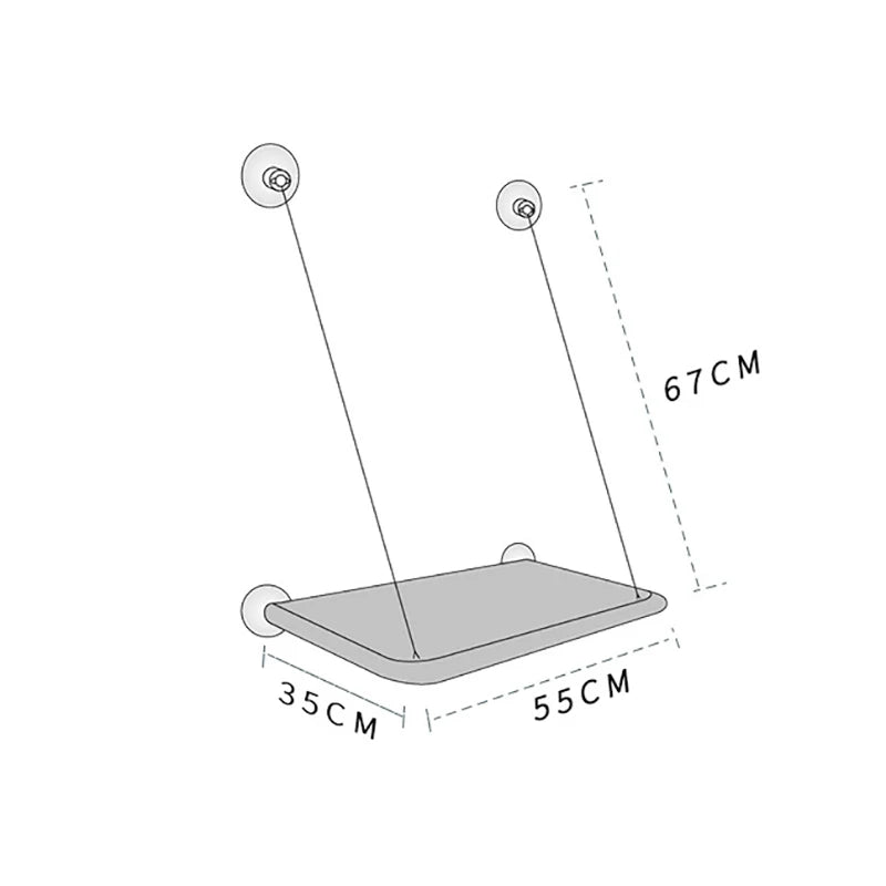 Zyvomart 20KG Heavy-Duty Hanging Cat Hammock - Comfortable Sunny Window Seat Mount Bed