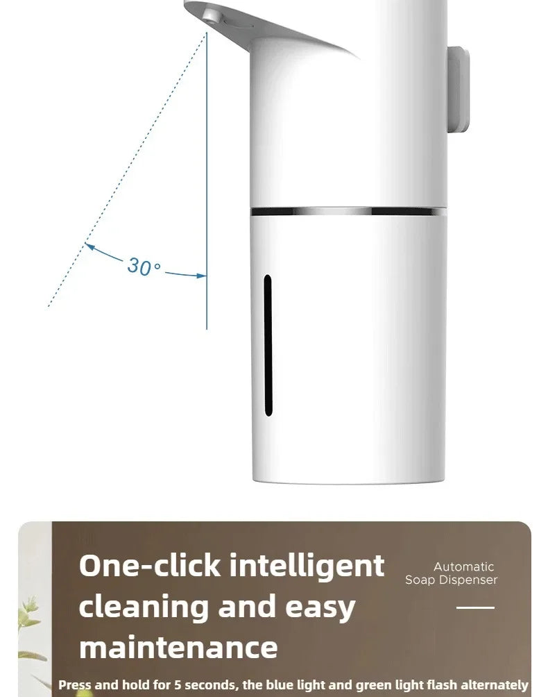Automatic Foam Soap Dispenser with USB Charging and Smart Sensor for Bathroom