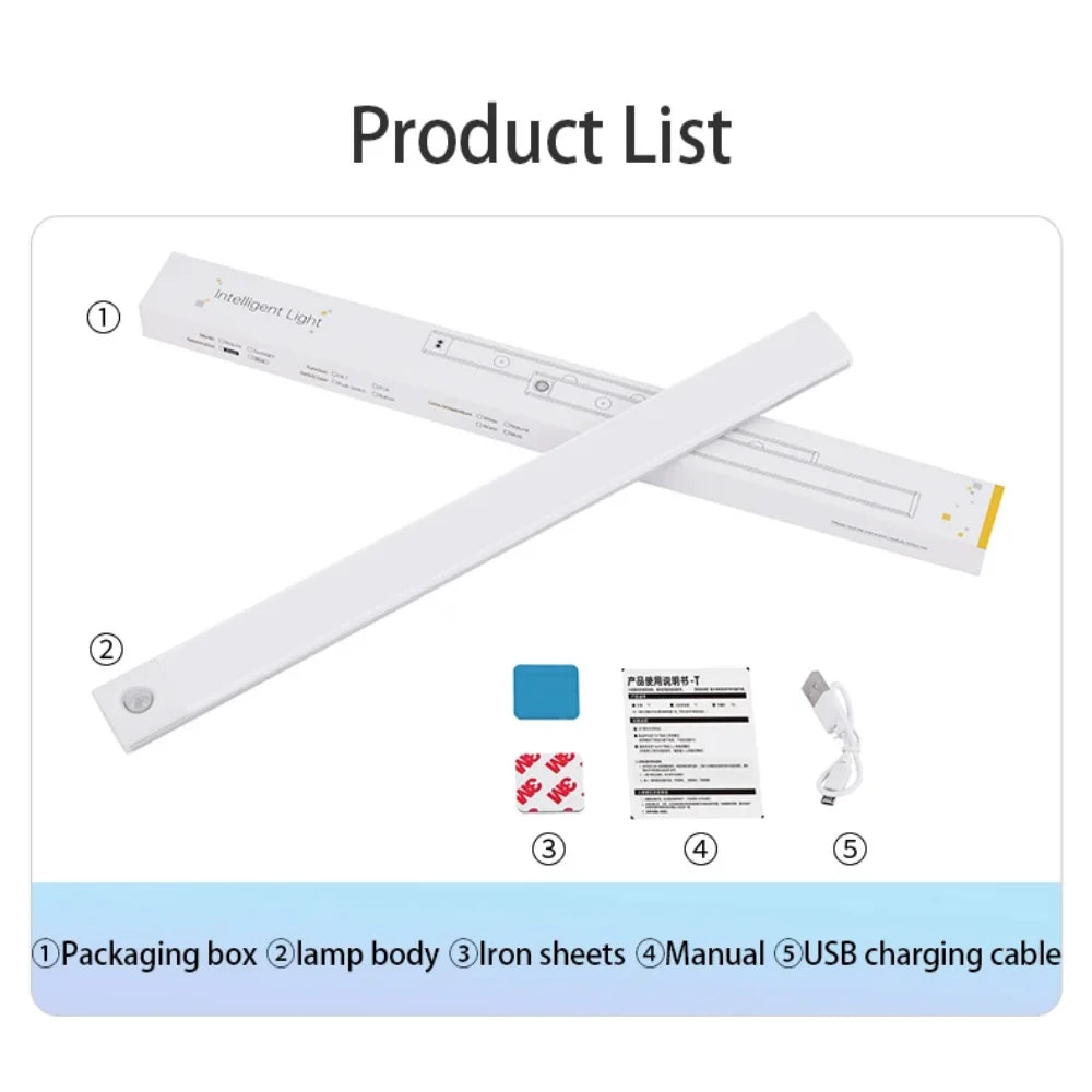 Wireless Motion Sensor LED Night Light and Rechargeable Under Cabinet Lamp