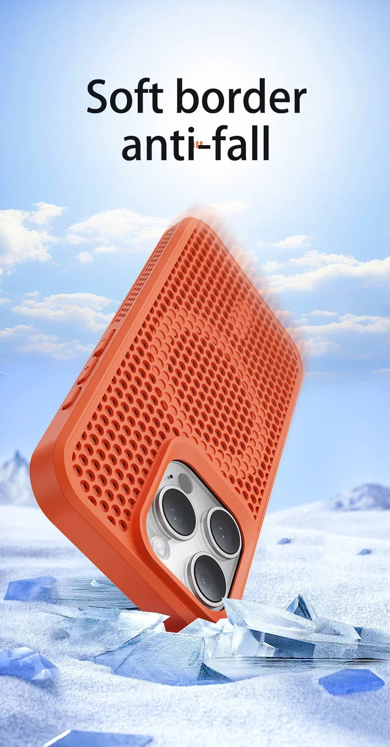 Cooling Heat Dissipation Magnetic Case for iPhone 11-17 Pro Max