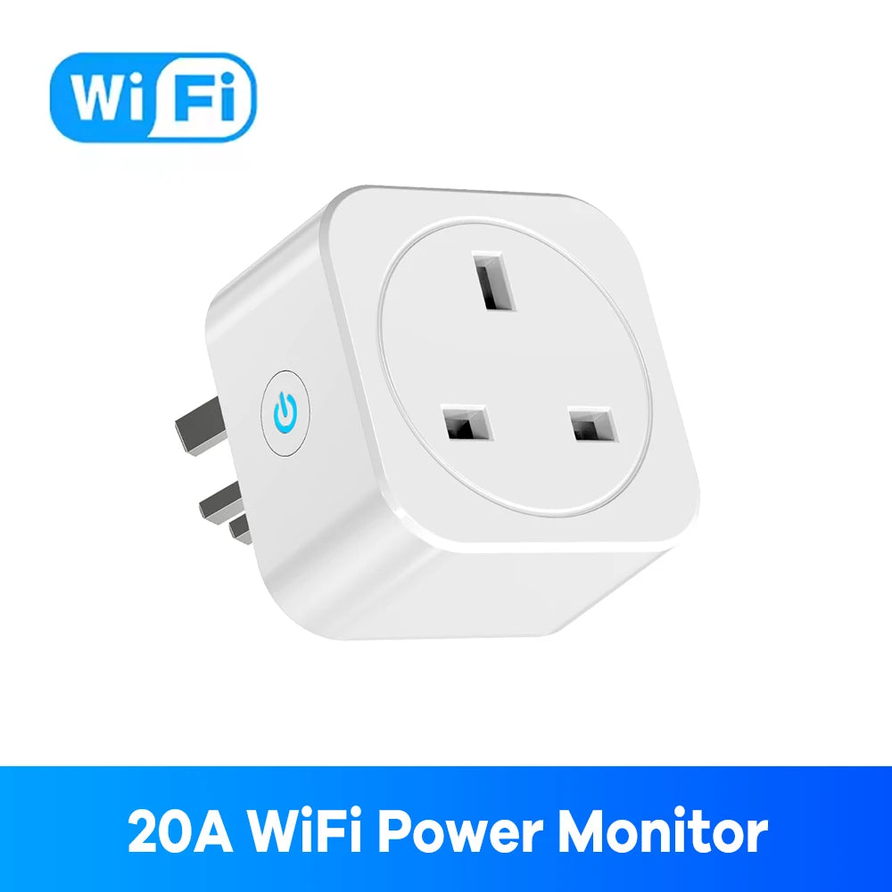 Tuya WiFi Smart Plug with Power Monitoring and Voice Control