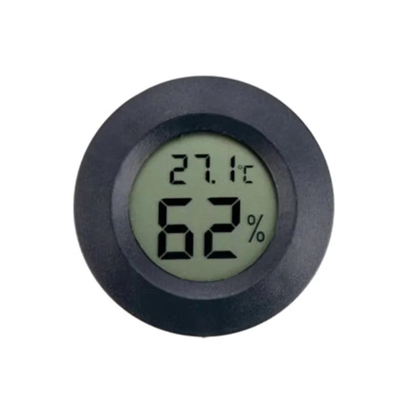 Mini Round Digital Hygrometer Thermometer with LCD Display