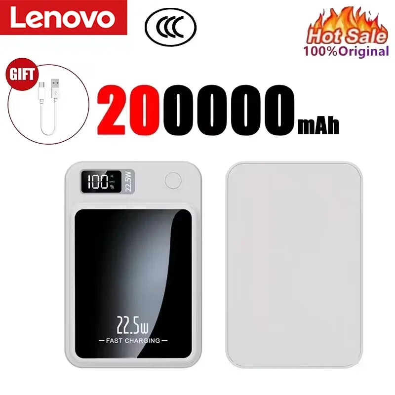 Lenovo Magnetic Wireless Power Bank and Fast Portable Charger