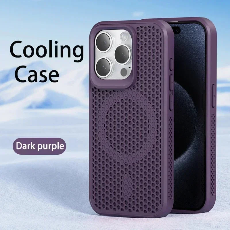 Cooling Heat Dissipation Magnetic Case for iPhone 11-17 Pro Max