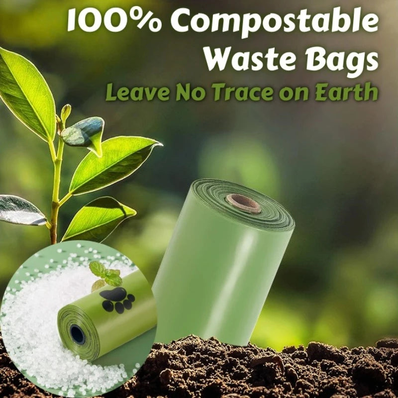 Zyvomart 900PCS Biodegradable Poop Bags Thickened Leakproof Pet Waste Cleanup Bags