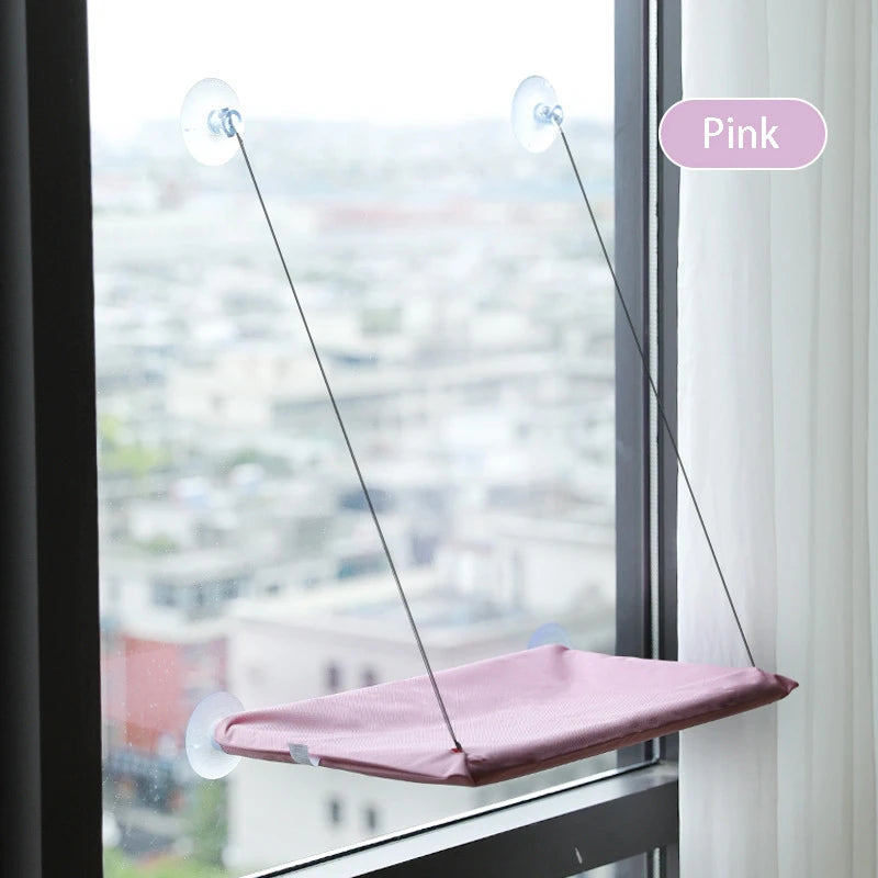 Zyvomart 20KG Heavy-Duty Hanging Cat Hammock - Comfortable Sunny Window Seat Mount Bed