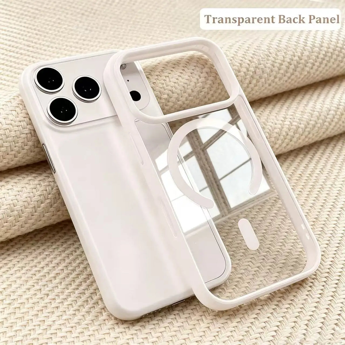 Luxury Transparent Magnetic Case for iPhone 11-17 Pro Max