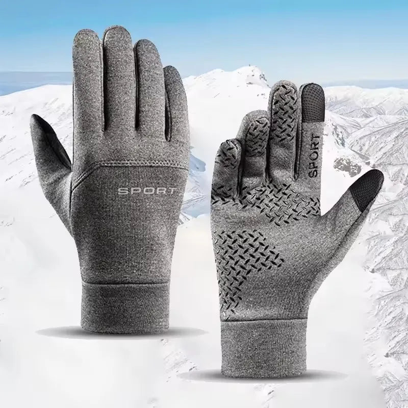 Zyvomart Unisex Winter Warm Touch Screen Windproof Non-Slip Cycling Gloves