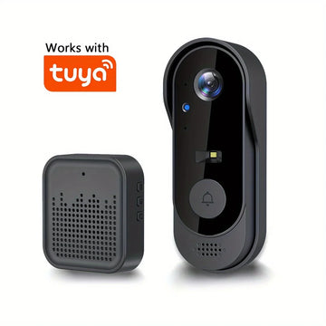 Tuya 1080P WiFi Smart Video Doorbell with Bidirectional Audio and Waterproof Camera