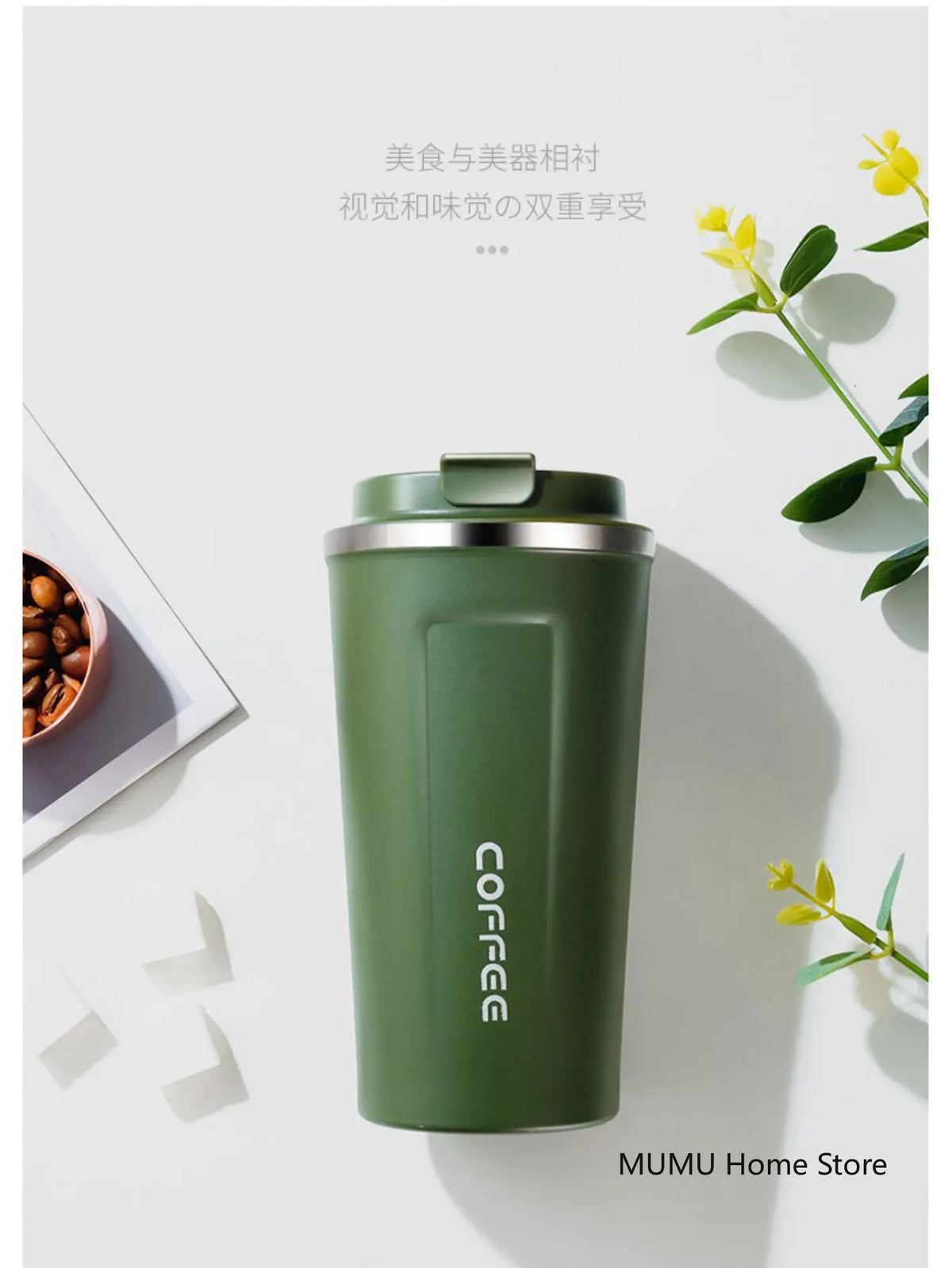 Insulated Stainless Steel Travel Coffee Mug and Car Tumbler