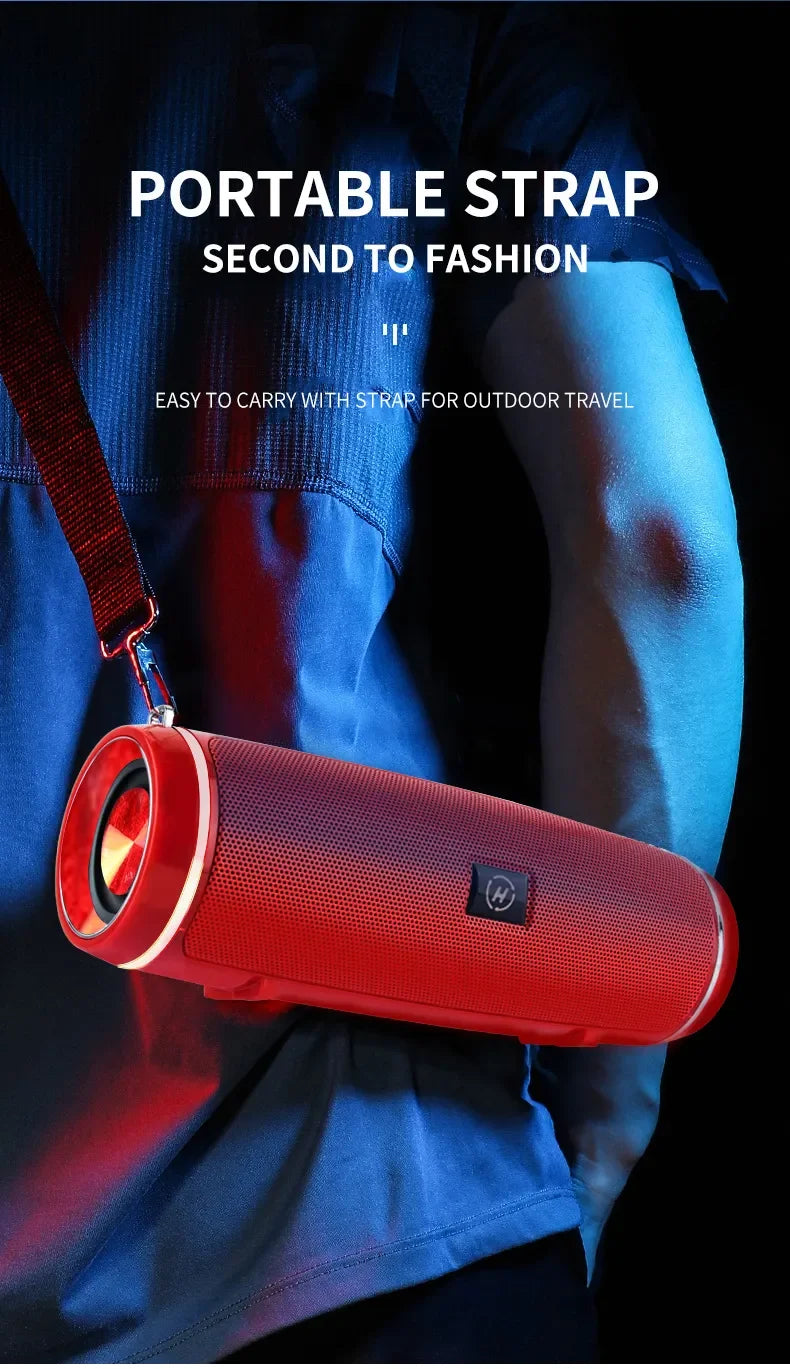 Zyvomart 200W Peak Power Portable Bluetooth Speaker IPX7 Waterproof Boom Box