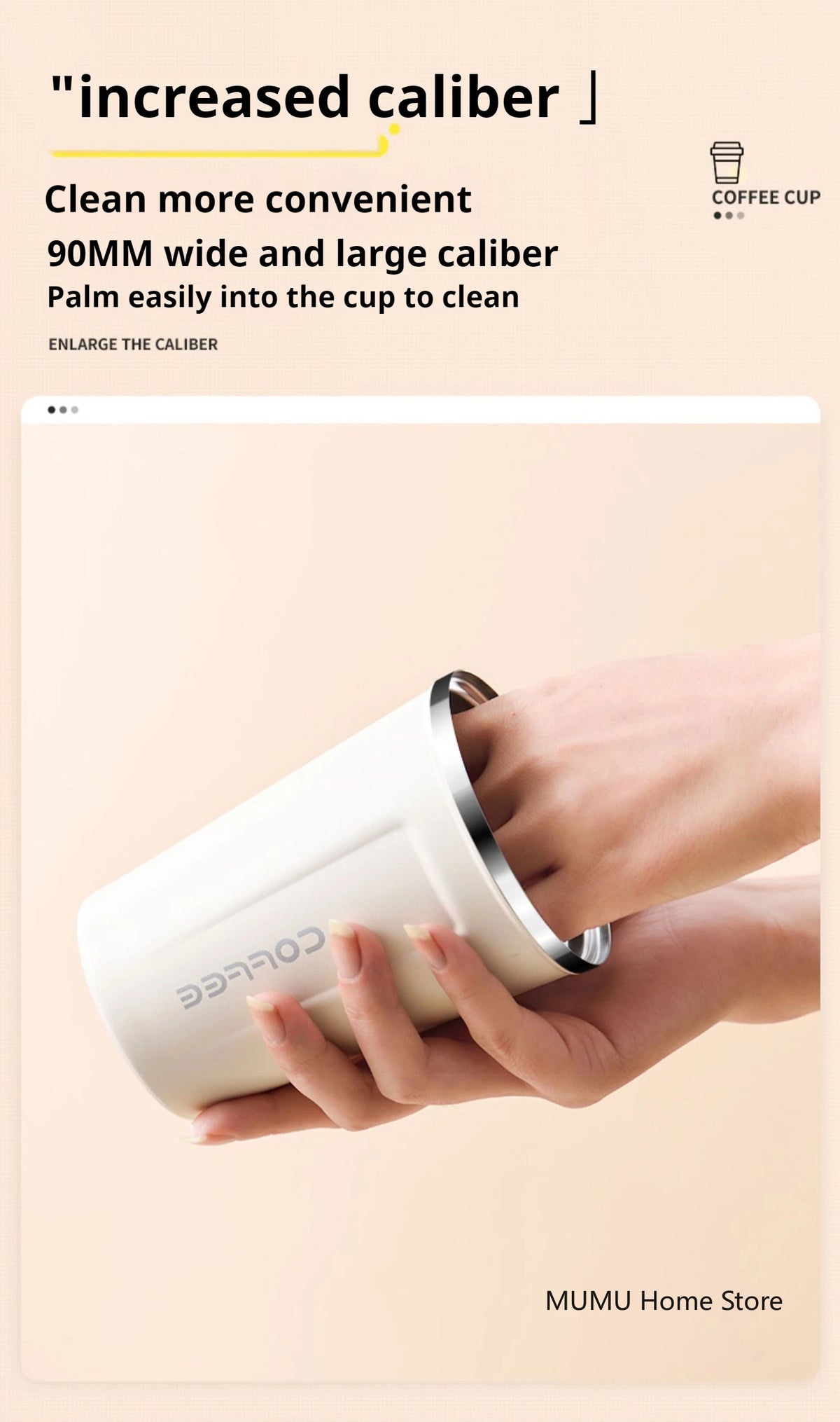 Insulated Stainless Steel Travel Coffee Mug and Car Tumbler